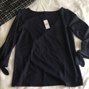 Navy Ann Taylor Blouse